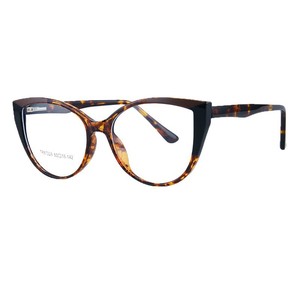 Monture de lunettes en acétate œil de chat Tr90 53 18 142 anti-lumière bleue pour femmes, monture complète, lunettes d'ordinateur - Product Image 2