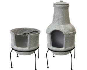 <span class=keywords><strong>Chiminea</strong></span> de fuego de arcilla para exteriores, hogar y jardín - Product Image 1