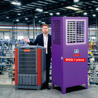 Climatiseur Central Évaporatif Industriel, Refroidisseur d'Air pour Usine, Réfrigération Commerciale avec Contrôle Wi-Fi