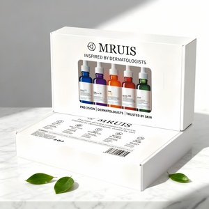 Toptan 5 Parça Kırışıklık Karşıtı Serum Hediye Seti C Vitamini 10 B3 Niacinamide Fransız <span class=keywords><strong>B5</strong></span> Cilt Aydınlatıcı Akne İzlerini Giderici Parlaklık Artırıcı - Product Image 1