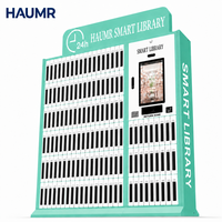 Système d'étagères intelligentes HAUMR pour bibliothèque, conception modulaire, prise en charge multilingue, étagères en acier pour couloir d'école primaire