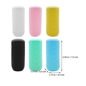 Funda de silicona para botella, contenedor de viaje elástico, funda protectora a prueba de fugas para exteriores - Product Image 5