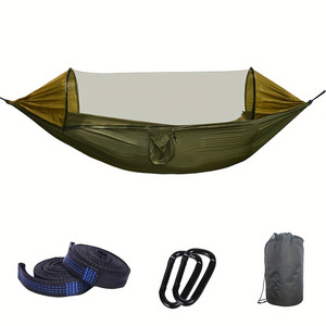 Hamaca Doble Portátil para Acampar al Aire Libre, Cama de Campaña de Apertura Rápida Automática con Mosquitera de Nailon, para 1-2 Personas - Product Image 4