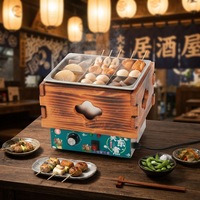 Machine de cuisson électrique Oden à 9 grilles en acier inoxydable, prix d'usine de gros, pour stand de rue et magasin de proximité