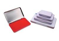 Tampons encreurs à séchage rapide en plastique HUA pour usage de bureau, tampons encreurs rechargeables pour tampons en caoutchouc