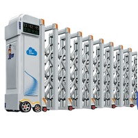 Système de portail coulissant automatique rétractable personnalisé Zhanjiang pour allée d'hôtel, design moderne