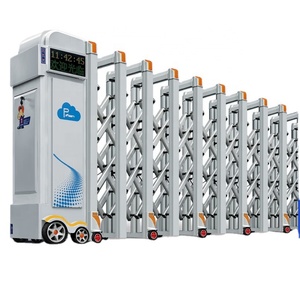 Système de portail coulissant automatique rétractable personnalisé Zhanjiang pour allée d'hôtel, design moderne - Product Image 2