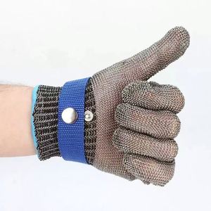 <span class=keywords><strong>Gants</strong></span> résistants aux coupures en maille de fil d'acier inoxydable pour le jardinage et les travaux en plein air - Product Image 5