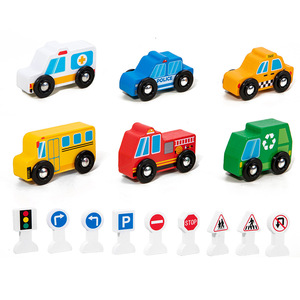 Nuevo Juego de Señales de Tráfico de Madera para Niños, Juguete Educativo Temprano, Combinación de Juguetes Montessori para Niños y Niñas - Product Image 2