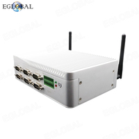 Computadora Industrial sin Ventilador EGLOBAL, Intel N100, DDR3L, SSD MSATA, 6 Puertos USB, 6 Puertos COM, 2 Puertos RJ45, LAN 2.5G, VGA, HD, GPIO, Audio, Mini PC Integrada