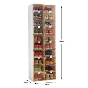 2026 Meuble de <span class=keywords><strong>rangement</strong></span> empilable écologique pour chaussures, étagère à chaussures, support de <span class=keywords><strong>rangement</strong></span> pour placard et armoire - Product Image 1