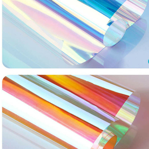 Adhésif de colle de polyester irisé dichroïque laminé <span class=keywords><strong>arc</strong></span>-<span class=keywords><strong>en</strong></span>-<span class=keywords><strong>ciel</strong></span> <span class=keywords><strong>Film</strong></span> caméléon fenêtre 138cm * 30m - Product Image 2