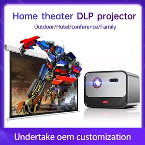 새로운 트렌드 야외/홈 시어터 와이파이 화면 스마트 미러링 Proyector Led LCD 비디오 프로젝터 미니 휴대용 포켓 프로젝터