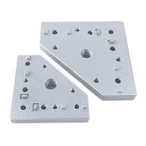 Plaque de raccordement triangulaire en alliage d'aluminium avec filetage M12 M12 M14 et taraud gratuit pour la transition des pieds de roulettes - Product Image 3