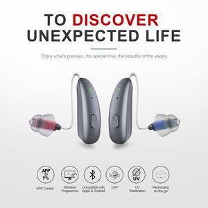 Jinghao China BTE RIC Aparelhos Auditivos Com Alta Qualidade Telefone App Digital Recarregável Bluetooth Personalizar Aparelho Auditivo para os Surdos - Product Image 2