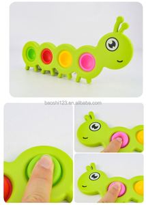 Juguete Sensorial de Silicona Pop Caterpillar para Niños, Juguete Antiestrés Educativo de Escritorio con Burbujas para Presionar con los Dedos - Product Image 4