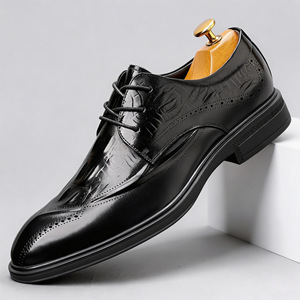 Zapatos Casuales de Negocios para Hombre, Diseño 2026, Cuero de Grano Entero, Estilo Inglés, Cómodos y Versátiles - Product Image 2