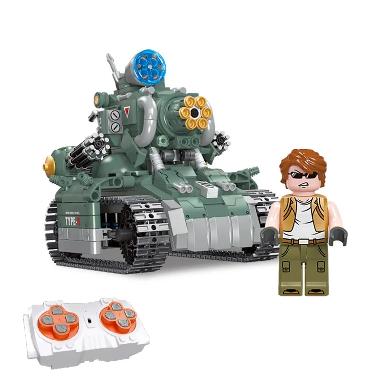 JIESTAR TOYS new style 37002 remote control boys military tank model building kit kids diy army tank building block toy