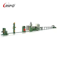 Línea de Extrusión de Cable Automática con Enrollador de Alambre, Fabricada por RIPO, para Extrusión de PVC