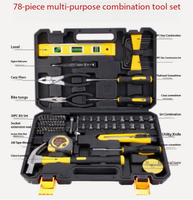 Kit d'outils à main polyvalents Prostormer de 78 pièces avec pinces à pompe et clés hexagonales (étui rigide) - Garantie OEM 1 an - 001