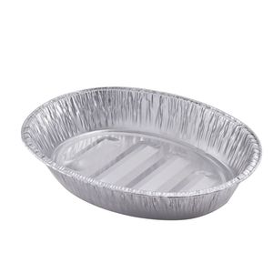 <span class=keywords><strong>OUH</strong></span> 468 Plateau OVALE en papier d'aluminium jetable personnalisé Poêle à griller pour barbecue spécialisée - Product Image 3
