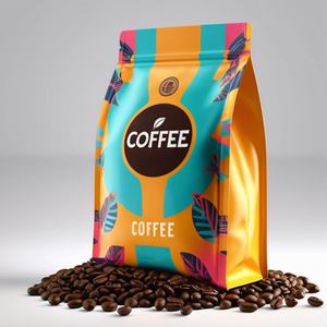 ออกแบบโลโก้พิมพ์ตามสั่ง ถุงซิปล็อคแบบตั้งได้ ขนาด 8 ออนซ์ ป้องกันกลิ่น พร้อมวาล์ว สำหรับบรรจุภัณฑ์กาแฟ - Product Image 3