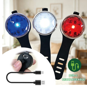 Custom IPX5/IPX6/IPX7 Certificate Waterproof Rechargeable Pet Collar Pendant LED <strong>Light</strong> Night Safety Warning Glow LED <strong>Dog</strong> <strong>Light</strong> - Product Image 3
