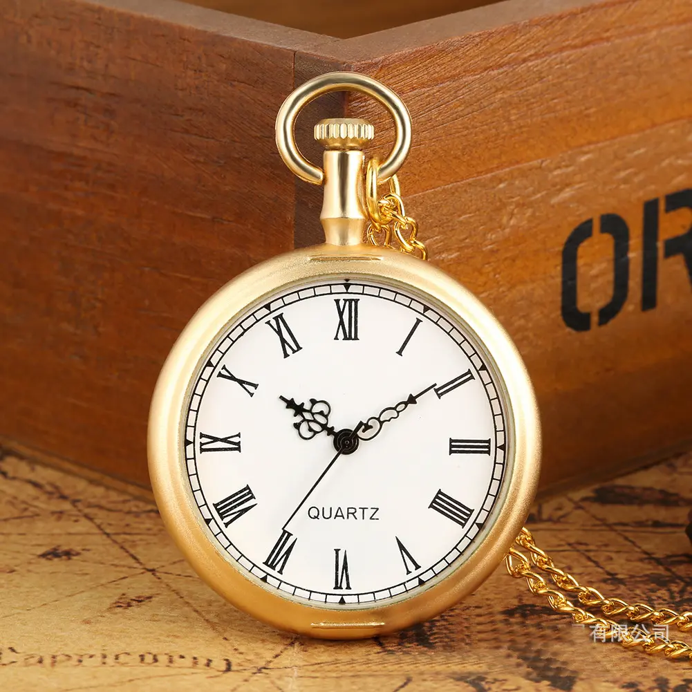 กรณีโลหะผสมควอตซ์ชุบทองที่กำหนดเองทำของขวัญส่งเสริมการขายนาฬิกากระเป๋า