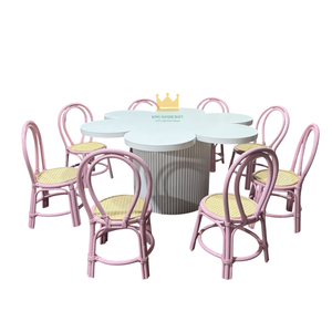 Silla Infantil de Mimbre Hecha a Mano al por Mayor para Fiestas de Cumpleaños, Asiento de Mimbre para Niños Pequeños, Muebles Infantiles Ecológicos y Naturales - Product Image 1