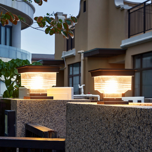 Pilastro <span class=keywords><strong>solare</strong></span> luci luci <span class=keywords><strong>luce</strong></span> cancello esterno montaggio colonna a <span class=keywords><strong>Led</strong></span> moderna testa quadrata da parete cortile pilastro <span class=keywords><strong>solare</strong></span> - Product Image 4