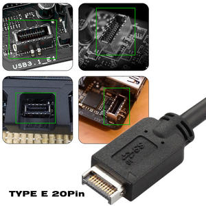 Câble de <span class=keywords><strong>carte</strong></span> mère de bureau USB Type-C femelle et mâle vers Type E 20P mâle Adaptateur Câble de <span class=keywords><strong>disque</strong></span> <span class=keywords><strong>dur</strong></span> mobile - Product Image 3