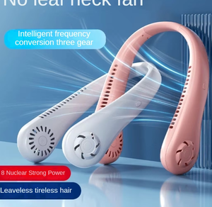 Ventilateur de cou portable sans pales rechargeable 2026, nouveau modèle longue durée, 3 vitesses, mini-refroidisseur d'air pour sports d'été en extérieur - Product Image 5