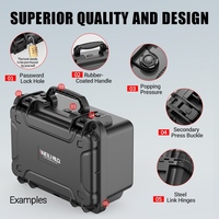 Étui de protection pour appareil photo en plastique rigide imperméable WL Professional, boîte de protection antichoc pour équipement, étui de protection en plastique pour UAV, mousse personnalisée