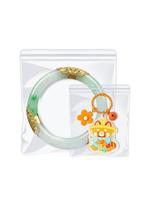 Sachets mini-zippés en PVC pour emballage de boucles d'oreilles, transparents, cristallins, refermables, anti-rayures, qualité bijoux