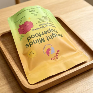 Sacs refermables personnalisés avec fermeture éclair, 450g, pour emballage de sucre, snacks, superaliments en poudre - Product Image 4