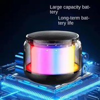 Altavoz Portátil Inalámbrico Bluetooth para Juegos, con Subwoofer de Rango Completo, Luces LED, HiFi, Resistente al Agua, Estéreo, para Exteriores, Venta al Por Mayor