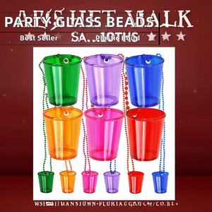 Collar <span class=keywords><strong>de</strong></span> Cuentas para Vasos <span class=keywords><strong>de</strong></span> Chupito, Decoración para el Día <span class=keywords><strong>de</strong></span> San Patricio, Cumpleaños, Bodas, Despedidas <span class=keywords><strong>de</strong></span> <span class=keywords><strong>Soltera</strong></span>, Halloween y Festivales - Product Image 3