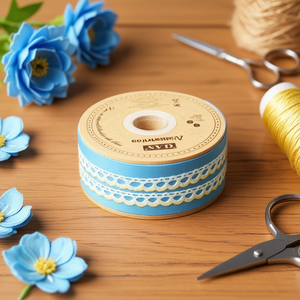 Strisce di pizzo Ilan 1,2 cm x 35 m colore oro per artigianato e decorazioni - Product Image 2