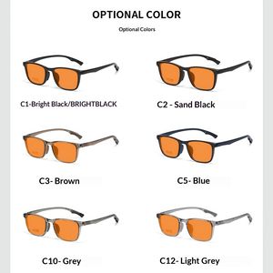 Óculos de Leitura com Lente Vermelha Bloqueador de Luz Azul Óculos Laranja Filtro Anti Luz Azul OEM Óculos Bloqueadores de Luz Azul - Product Image 5