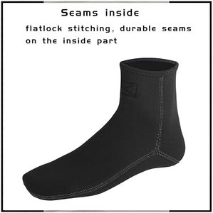 Calcetines de Agua de Neopreno Unisex, Botines de Playa de 3mm 5mm, Calzado Antideslizante <span class=keywords><strong>para</strong></span> Traje de Neopreno, a Prueba de <span class=keywords><strong>Arena</strong></span> - Product Image 3