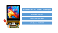 وحدة عرض TDO 3552x3552 4K بشاشة OLED ميكروية مقاس 1.3 بوصة مع لوحة تشغيل من نوع C للنظارات الجراحية والواقع المعزز والروبوتات الجراحية والواقع الافتراضي