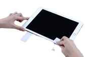 Protecteur d'écran en verre trempé anti-rayures 9H Nano en verre flexible haute définition avec fibre de verre pour iPad