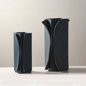 Jarrón de Metal Decorativo de Diseño Artesanal <span class=keywords><strong>para</strong></span> Sala de Estar, Decoraciones de Boda, Festivales, Jarrón de Metal en Forma de <span class=keywords><strong>Cubo</strong></span> - Product Image 3