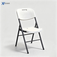 Chaises pliantes empilables peu encombrantes avec poignée, chaises en plastique durables, approvisionnement en gros, location pour événements