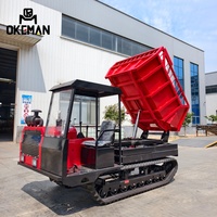 Livraison Gratuite Nouveau Dumper sur Chenilles OKEMAN Diesel Euro 5 de 5 Tonnes, Direction à Gauche, 57 CV, Transmission Manuelle, Moteur Huichai