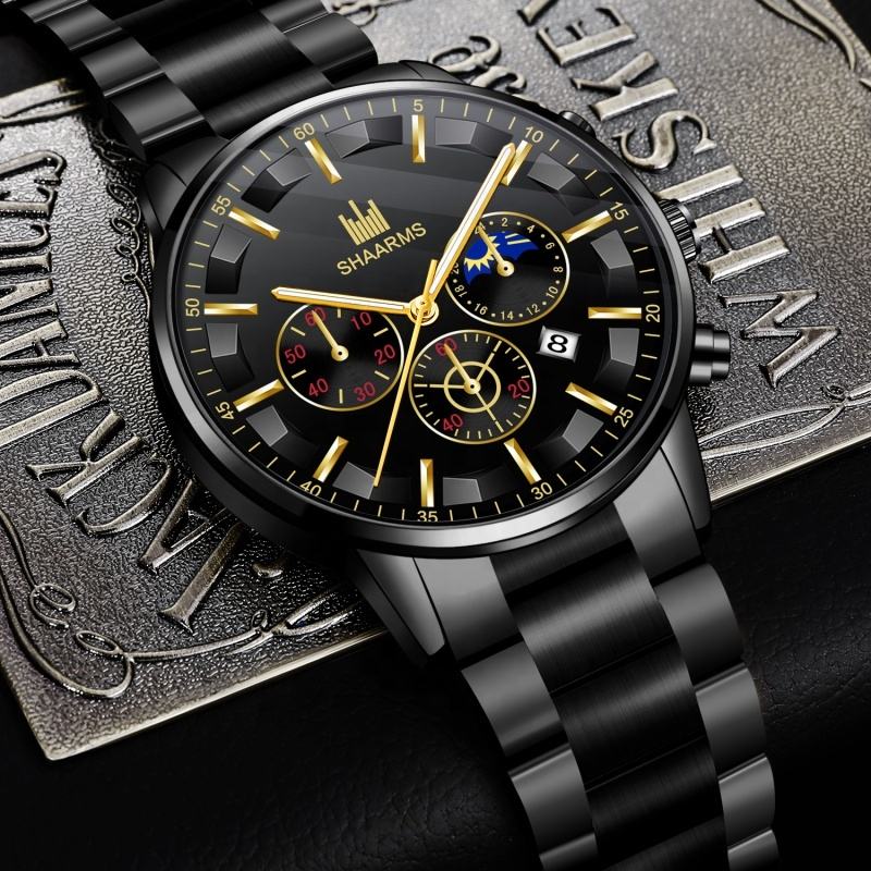 6064 2pcs Uhren armband Herren uhren Set Armband Business