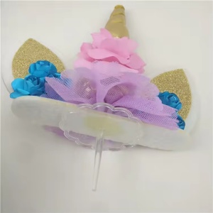 ขายส่งจากโรงงาน ชุดตกแต่งเค้กวันเกิดยูนิคอร์นสำหรับเด็กผู้หญิง - Product Image 3