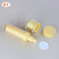 Nouvelle bouteille de cosmétiques Double couche en plastique combinaison sous vide bouteille de lotion PS bouteille fendue de voyage de haute qualité