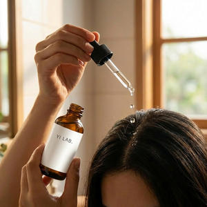 สูตรนวดหนังศีรษะออร์แกนิคจากสมุนไพรบำรุงรากขิง โรสแมรี่ ไนอะซินาไมด์ ปราศจากน้ำมัน สำหรับผมบาง กระตุ้นการเจริญเติบโตของเส้นผม (ฉลากส่วนตัว) - Product Image 6