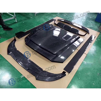 Diffuseur arrière en fibre de carbone noire personnalisé en gros pour Ford Mustang GT500 2013-2014 - Amélioration